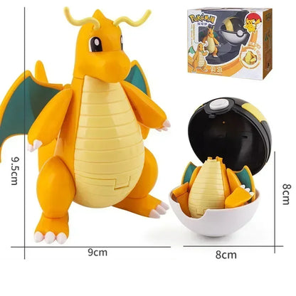 Genuine Pokemon Figure Ball Action Toy Mewtwo Venusaur Charizard Solgaleo Eevee Mewtwo Pikachu Box Pokeball Poke Ball Kids Gift