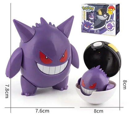 Genuine Pokemon Figure Ball Action Toy Mewtwo Venusaur Charizard Solgaleo Eevee Mewtwo Pikachu Box Pokeball Poke Ball Kids Gift