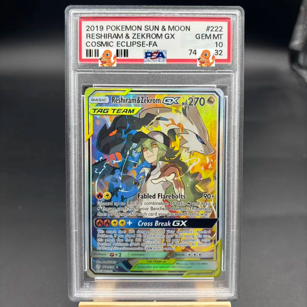 diy 1pcs pokemon PTCG PSA Jolteon Zekrom ex Shining Celebi Self Control Collect Signature Trading Flash Card Anime Cartoon Gift