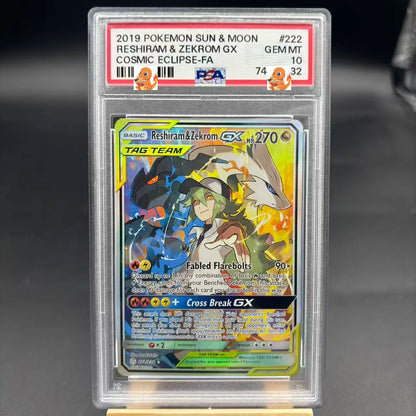 diy 1pcs pokemon PTCG PSA Jolteon Zekrom ex Shining Celebi Self Control Collect Signature Trading Flash Card Anime Cartoon Gift