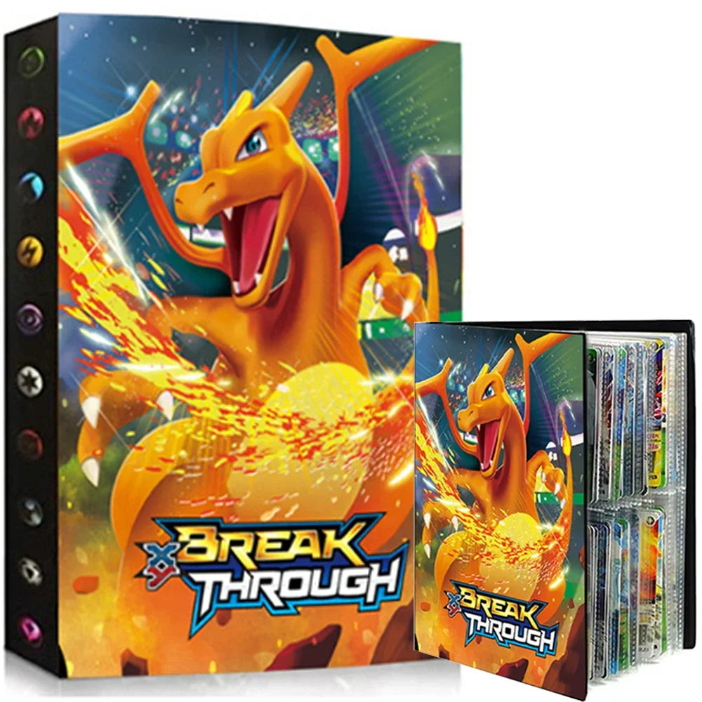 2024 Charizard Mewtwo Holder Binder Collections Folder Anime Card Protector Notebook for Pokemones Album 240/540Pcs Card Book