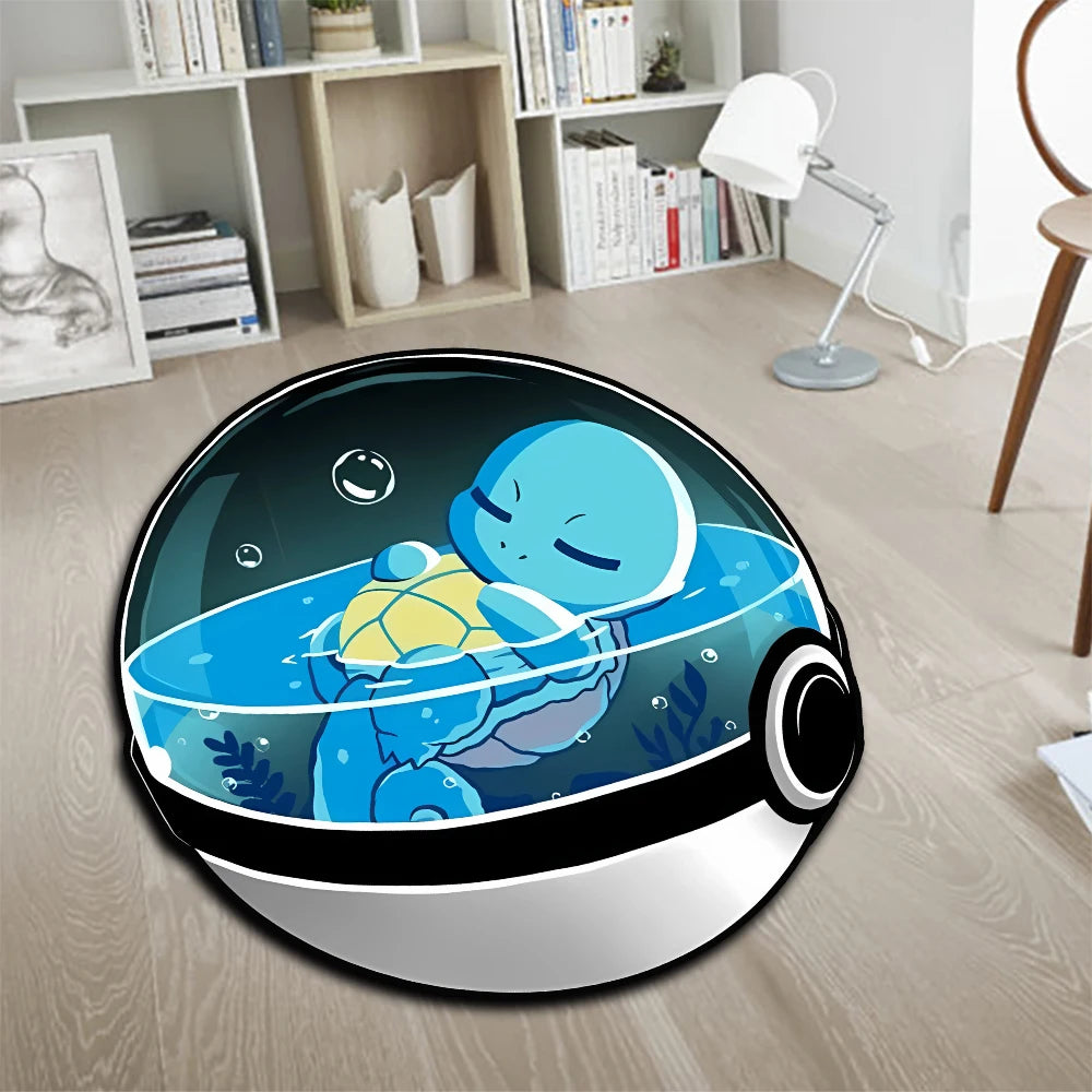 Area Rug Anime Pokémon Venusaur Greninja Charizard Pikachu Sylveon Charmander Customize Printed Carpet for Home Decor