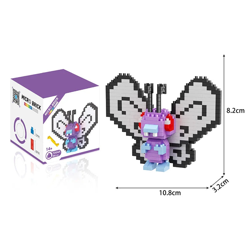 Pokemon building blocks mini small micro deform construction bricks nano Toy pikahcu Charmander Togepi children kids boy Game