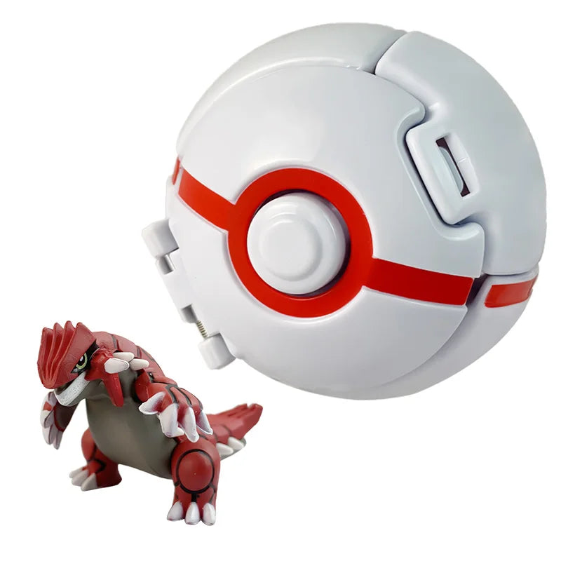 Random 7CM Pokeball Pokemon big ball Anime action figure Pikachu Litten Psyduck Squirtle Bulbasaur Go Toy boy kid Birthday Gift