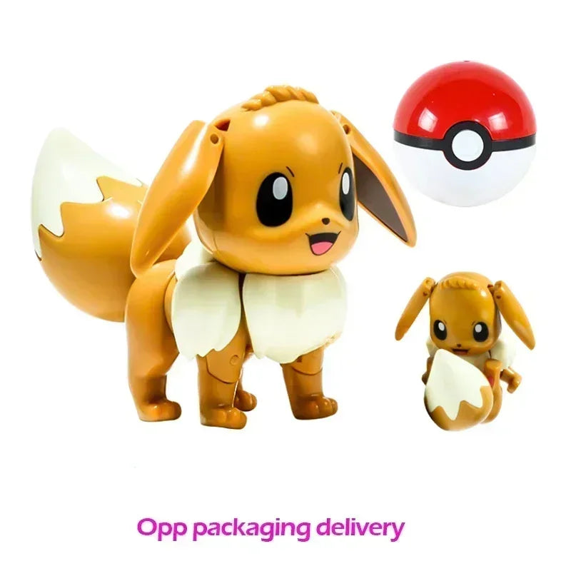 Genuine Pokemon Figure Ball Action Toy Mewtwo Venusaur Charizard Solgaleo Eevee Mewtwo Pikachu Box Pokeball Poke Ball Kids Gift