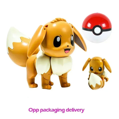 Genuine Pokemon Figure Ball Action Toy Mewtwo Venusaur Charizard Solgaleo Eevee Mewtwo Pikachu Box Pokeball Poke Ball Kids Gift