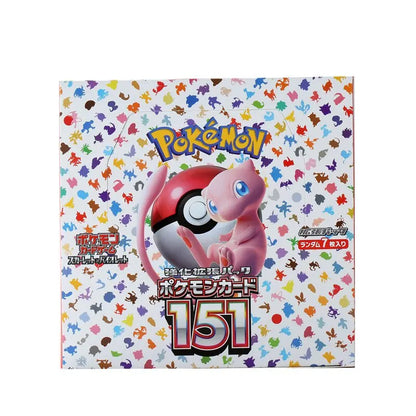 140pcs/Box Anime Pokemon Japan Version TCG Scarlet Violet 151 Classics Expansion Booster Box Pokemon Trade Card 20 Pack Cards