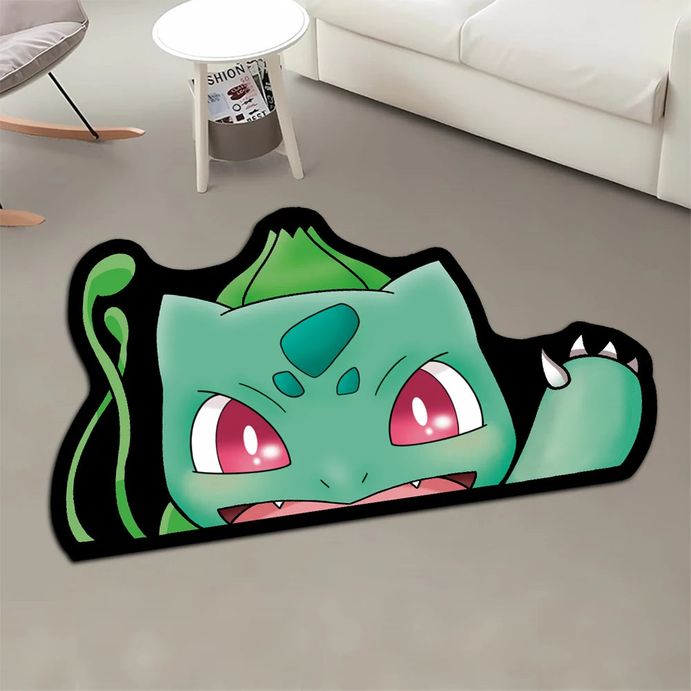 Area Rug Anime Pokémon Venusaur Greninja Charizard Pikachu Sylveon Charmander Customize Printed Carpet for Home Decor