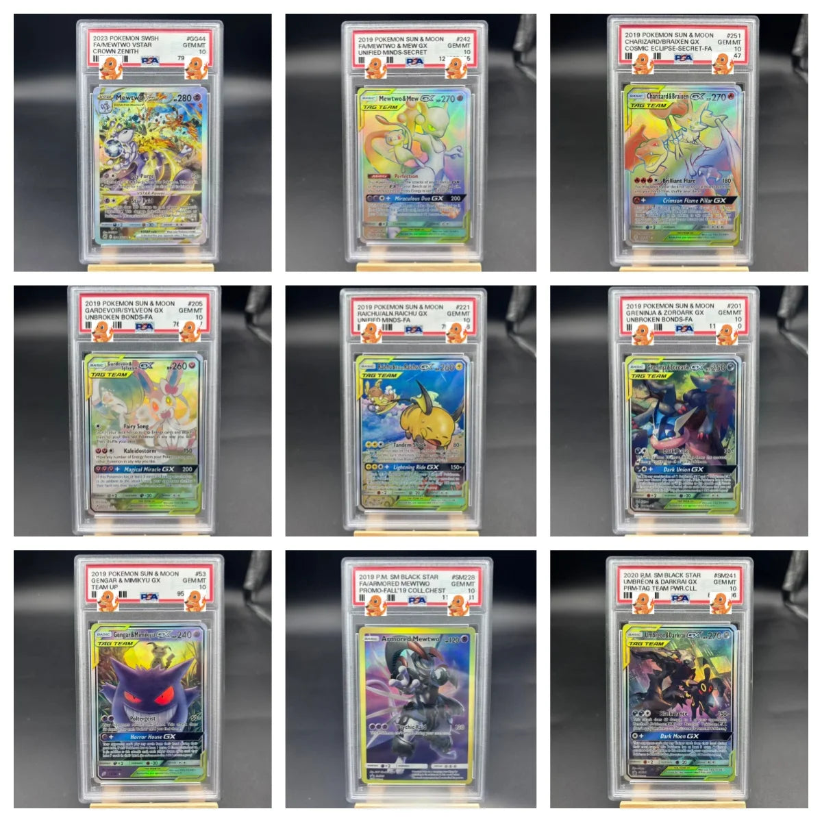 Diy 1pcs/set Pokemon PTCG PSA Pikachu Sableye&Tyranitar Ex Self Control Collect Signature Trading Flash Card Anime Cartoon Gift