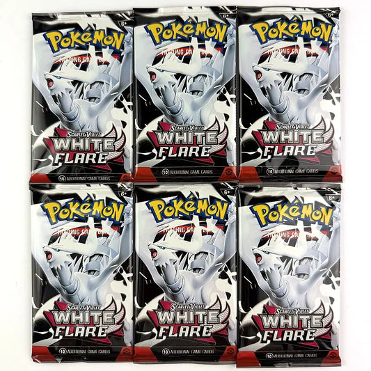 10/20Pcs English Black Bolt White Flare Pokemon Card classics Booster pokemon cards Battle Transaction Gifts