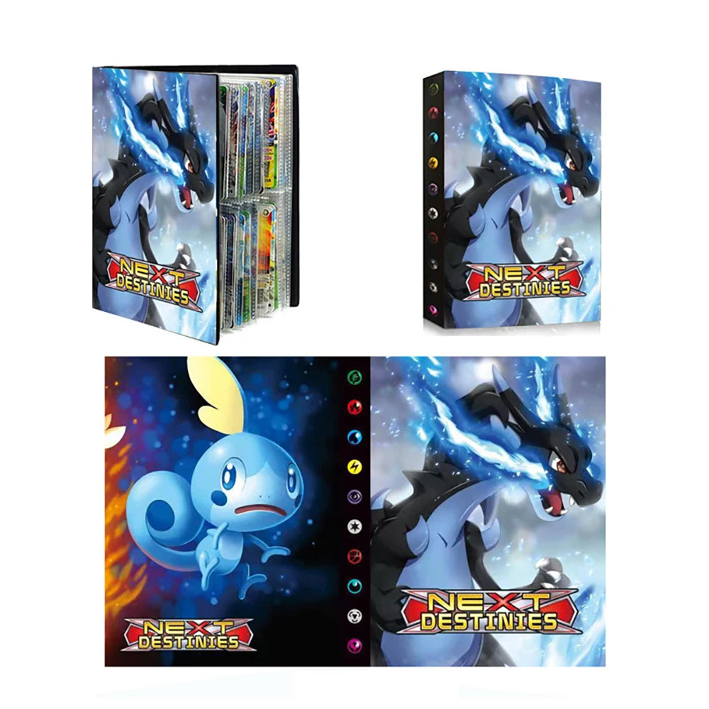 2024 Charizard Mewtwo Holder Binder Collections Folder Anime Card Protector Notebook for Pokemones Album 240/540Pcs Card Book