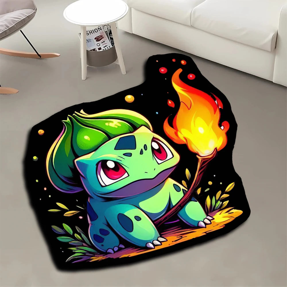 Area Rug Anime Pokémon Venusaur Greninja Charizard Pikachu Sylveon Charmander Customize Printed Carpet for Home Decor