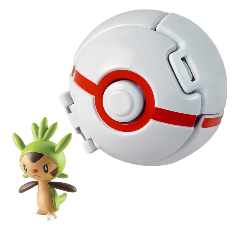 Random 7CM Pokeball Pokemon big ball Anime action figure Pikachu Litten Psyduck Squirtle Bulbasaur Go Toy boy kid Birthday Gift
