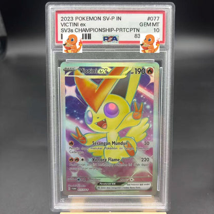 Diy 1pcs/set Pokemon PTCG PSA Pikachu Sableye&Tyranitar Ex Self Control Collect Signature Trading Flash Card Anime Cartoon Gift