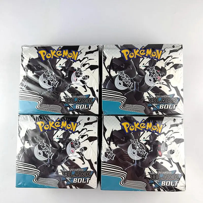 360Pcs English Pokemon Card Black Bolt White Flare 151 classics Booster Box Battle Transaction Gifts