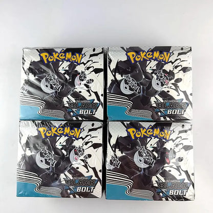 360Pcs English Pokemon Card Black Bolt White Flare 151 classics Booster Box Battle Transaction Gifts