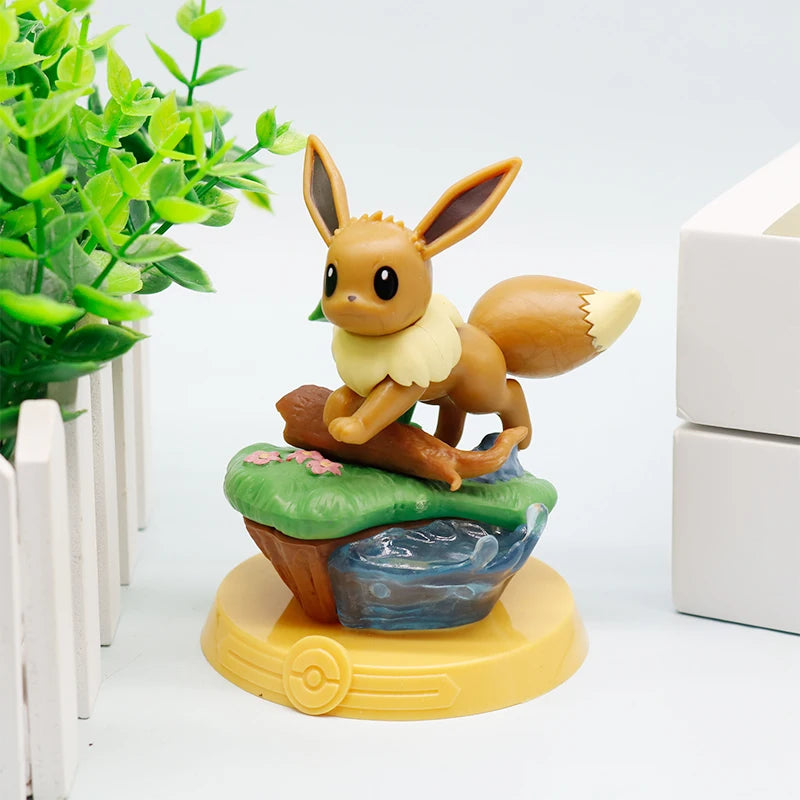 HOT 9 Style Pokemon Eeveelution Espeon Sylveon Glaceon Leafeon Vaporeon Umbreon Flareon Pokémon Model Anime Figure Ornaments Toy