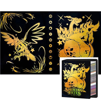 2024 Charizard Mewtwo Holder Binder Collections Folder Anime Card Protector Notebook for Pokemones Album 240/540Pcs Card Book