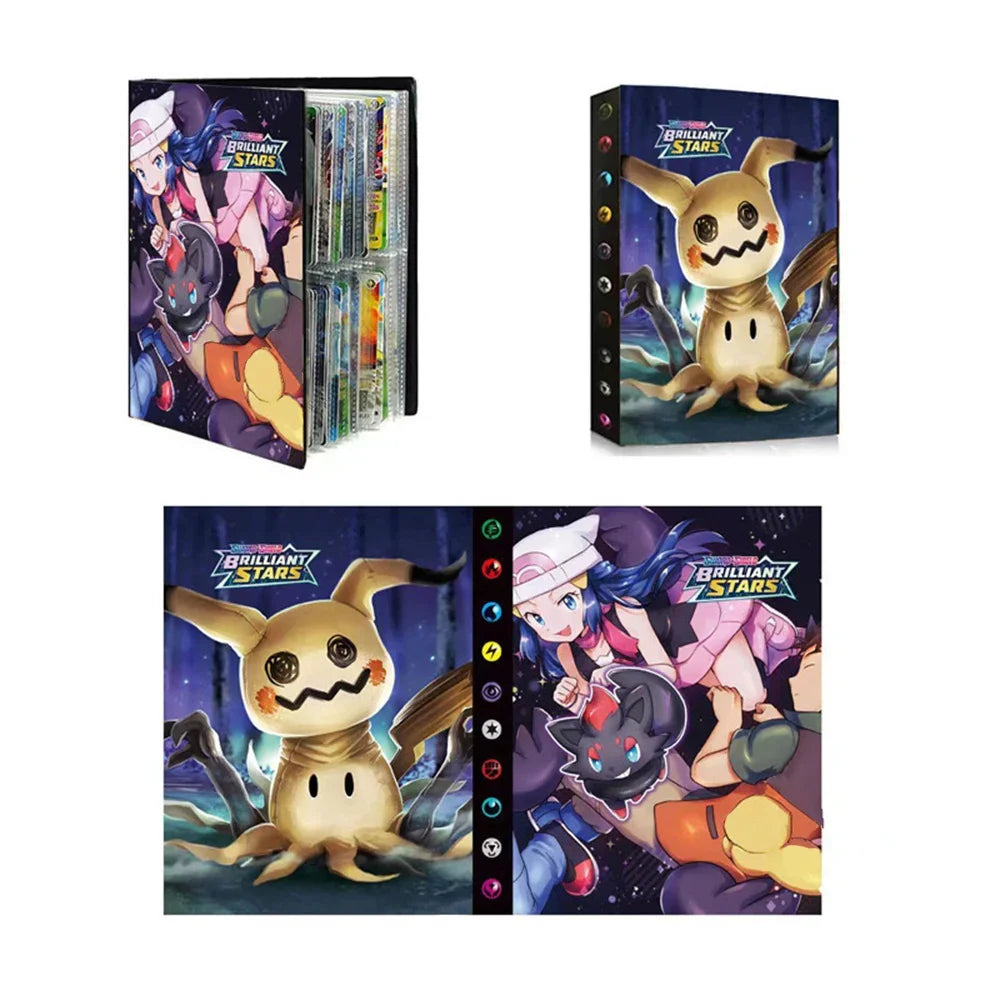 2024 Charizard Mewtwo Holder Binder Collections Folder Anime Card Protector Notebook for Pokemones Album 240/540Pcs Card Book