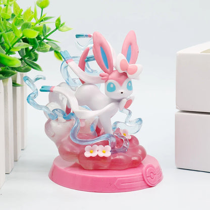 HOT 9 Style Pokemon Eeveelution Espeon Sylveon Glaceon Leafeon Vaporeon Umbreon Flareon Pokémon Model Anime Figure Ornaments Toy